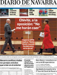 Portada Diario de Navarra 2025-11-14