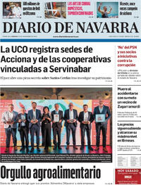 Portada Diario de Navarra 2025-11-15