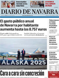 Portada Diario de Navarra 2025-08-16