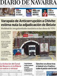 Portada Diario de Navarra 2025-09-16