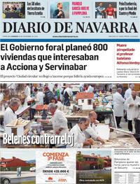 Portada Diario de Navarra 2025-11-16