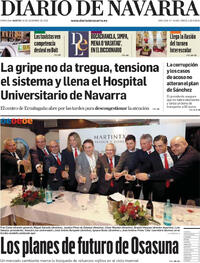 Portada Diario de Navarra 2025-12-16