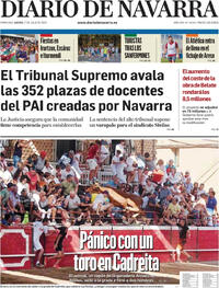 Portada Diario de Navarra 2025-07-17
