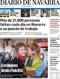 Portada Diario de Navarra 2025-10-17