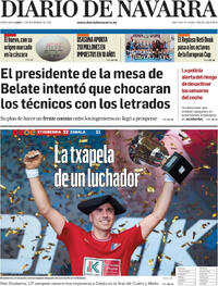 Portada Diario de Navarra 2025-11-17