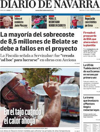 Portada Diario de Navarra 2025-07-18
