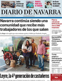 Portada Diario de Navarra 2025-10-18