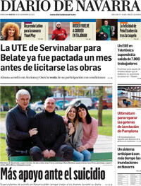 Portada Diario de Navarra 2025-11-18