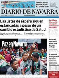Portada Diario de Navarra 2025-07-19
