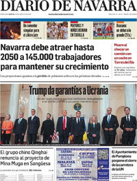 Portada Diario de Navarra 2025-08-19