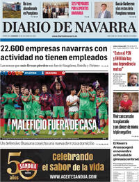 Portada Diario de Navarra 2025-10-19