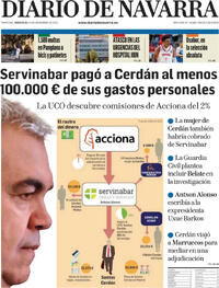 Portada Diario de Navarra 2025-11-19