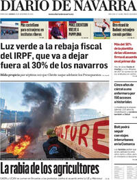 Portada Diario de Navarra 2025-12-19