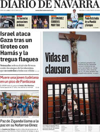 Portada Diario de Navarra 2025-10-20