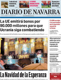 Portada Diario de Navarra 2025-12-20