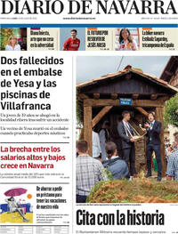 Portada Diario de Navarra 2025-07-21