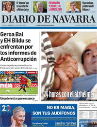 Portada Diario de Navarra 2025-09-21
