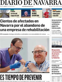 Portada Diario de Navarra 2025-10-21
