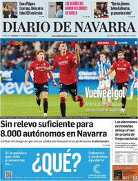 Portada Diario de Navarra 2025-12-21