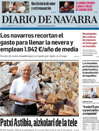 Portada Diario de Navarra 2025-08-24