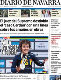 Portada Diario de Navarra 2025-09-24