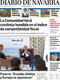 Portada Diario de Navarra 2025-10-24