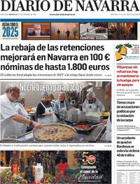 Portada Diario de Navarra 2025-12-24