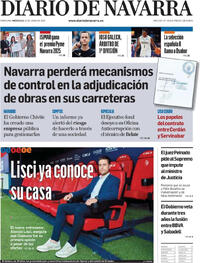 Portada Diario de Navarra 2025-06-25