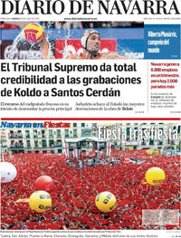 Portada Diario de Navarra 2025-07-25
