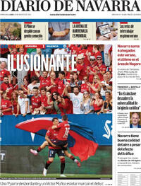 Portada Diario de Navarra 2025-08-25