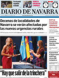 Portada Diario de Navarra 2025-10-25
