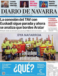 Portada Diario de Navarra 2025-10-26