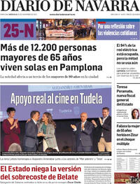 Portada Diario de Navarra 2025-11-26