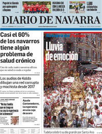Portada Diario de Navarra 2025-07-27
