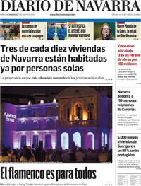 Portada Diario de Navarra 2025-08-27