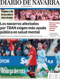 Portada Diario de Navarra 2025-10-27