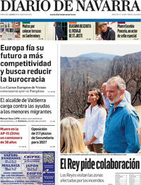 Portada Diario de Navarra 2025-08-28