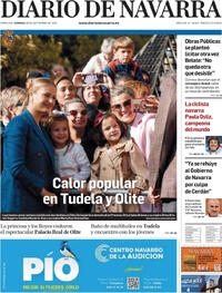 Portada Diario de Navarra 2025-09-28
