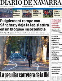 Portada Diario de Navarra 2025-10-28