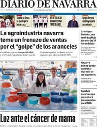 Portada Diario de Navarra 2025-07-29