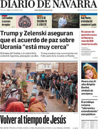 Portada Diario de Navarra 2025-12-29
