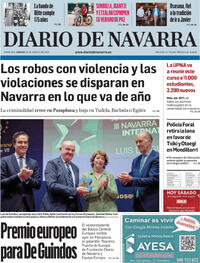 Portada Diario de Navarra 2025-08-30