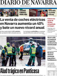 Portada Diario de Navarra 2025-12-30