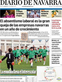 Portada Diario de Navarra 2025-12-31