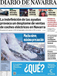 Portada Diario de Navarra 2026-02-03