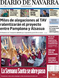 Portada Diario de Navarra 2026-04-03
