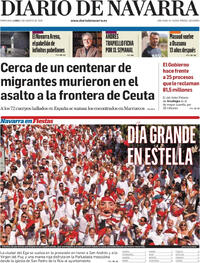 Portada Diario de Navarra 2026-08-03