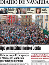 Portada Diario de Navarra 2026-09-03
