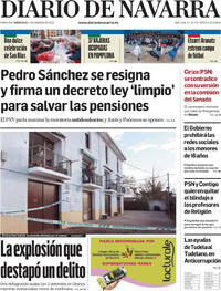 Portada Diario de Navarra 2026-02-04