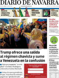 Portada Diario de Navarra 2026-01-05